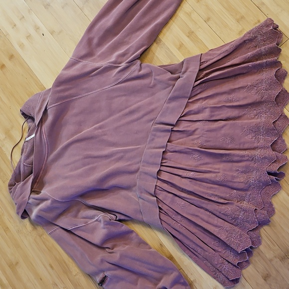 Free People Dresses & Skirts - Free people.Light pink mauve sweatshirt dress top amazing